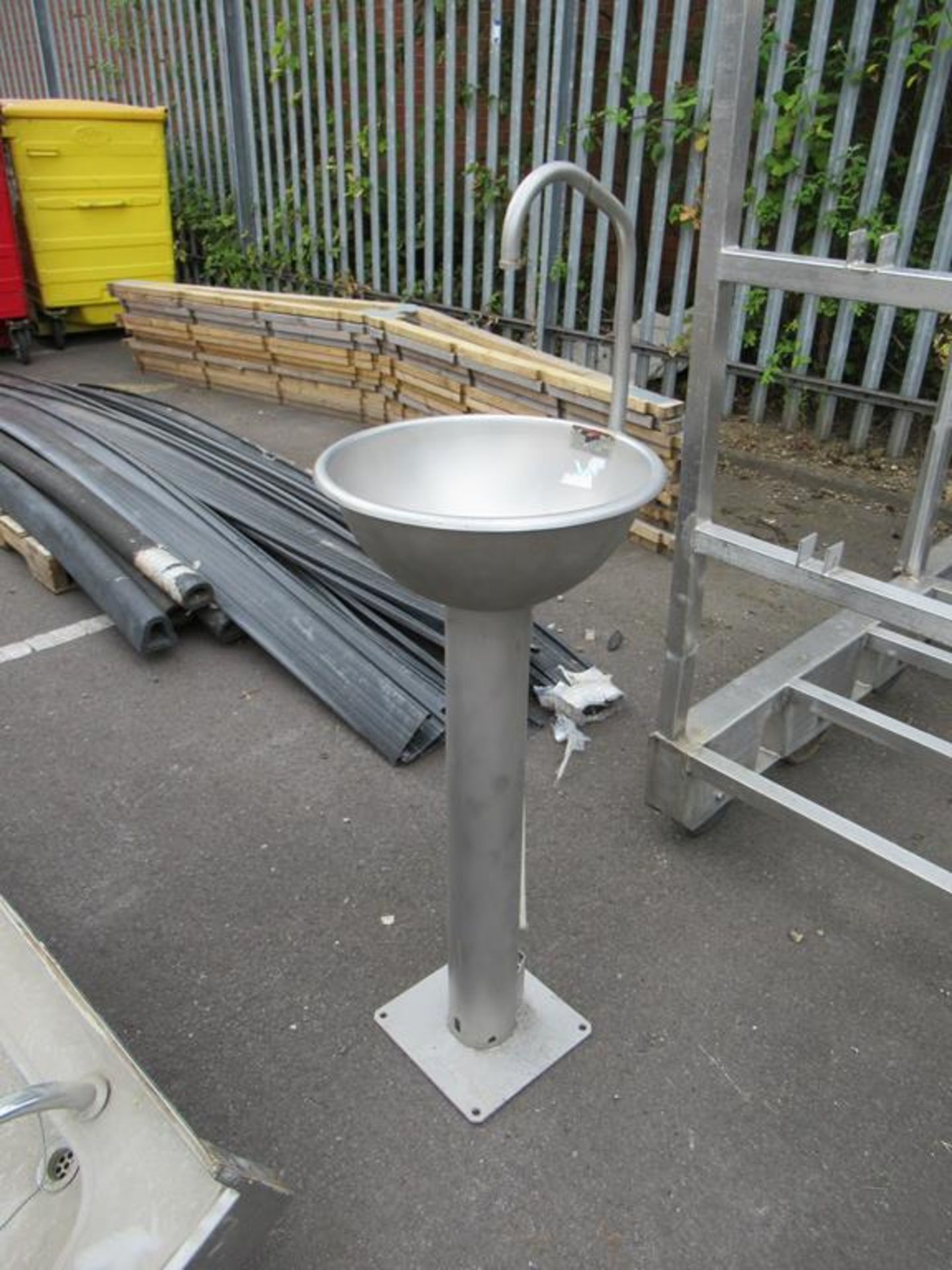 A S/Steel Water Fountain. Height to Bowl 910mm. - Image 2 of 2