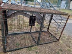 Heavy Duty Metal Cage – W1220 X D890 X H2130. Please note this lot is located in Hemswell, Lincolnsh