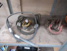 2 x Wire Slings & 2 x Chain Lifts