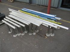 A Qty of S/Steel Warehouse Barriers. Widths vary between 850mm & 3230mm. Height are ALL 540mm. Pleas
