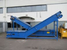 A Rising Conveyor approx L6500mm, H2200mm, W800mm (Missing Conveyor Belt) See Photos for Dam