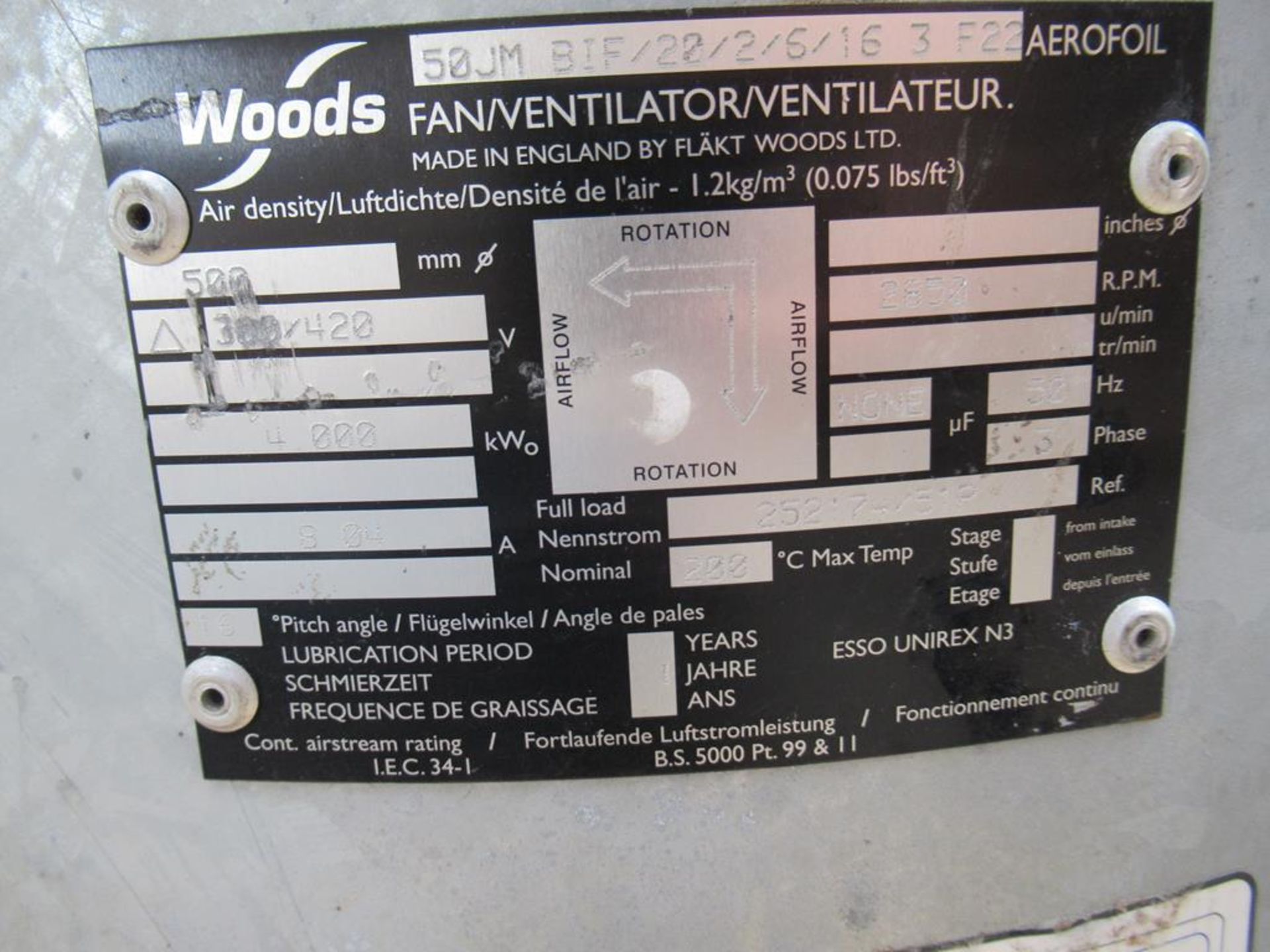 A woods ventilator and control panel - Image 4 of 5