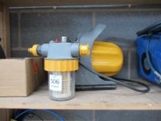 A Hose lock garden pump and filter