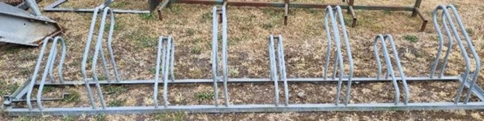 Heavy Duty Bike Rack – overall length 3000mm. Please note this lot is located in Hemswell, Lincolnsh