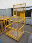 A Forklift Personel Cage/Lift. Spares or Repairs. Please note there is a £5 + VAT Lift Out Fee on th