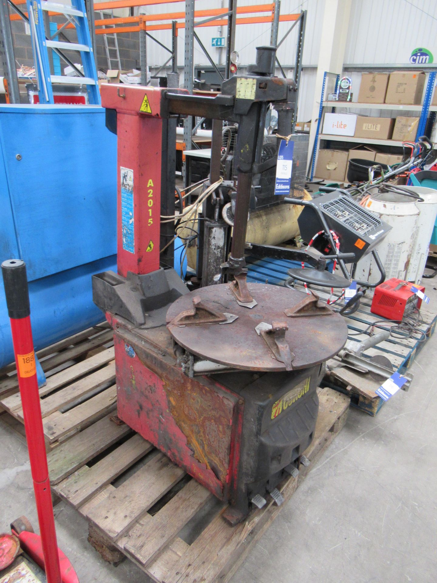 A Corghi A2015 tyre changing machine 240V, Untested - Image 2 of 11