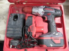 Sparky BUR2 18E Cordless Drill with 2 x Batteries, Charger in case