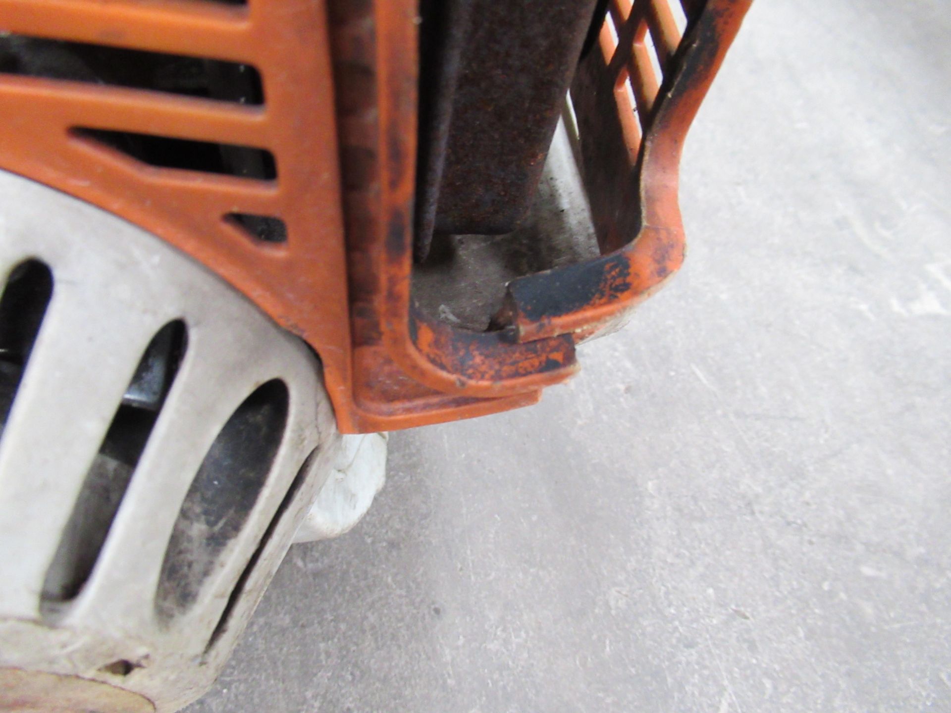 A Stihl multi-tool engine with a Mitox chainsaw head and an unbranded strimmer head (spares/repairs) - Image 4 of 7