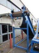 Unbranded Rising Conveyor approx L6500mm, H2200mm, W800mm (Missing Conveyor Belt) See Photos for Dam