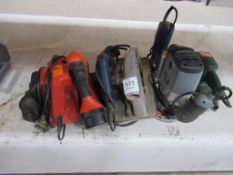Qty of 240V Tools Including Planer, Drill, Sander, Router, Saw etc.
