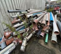 A selection of Pipe - Job lot. Please note this lot is located in Hemswell, Lincolnshire, UK. Viewin