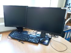 Iiyama Prolite B2283HS LCD Monitor, Unnamed 15in LCD Monitor, Dell Keyboard & Mouse