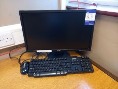 Keyboard, Mouse & Acer V223 HQV LCD Monitor