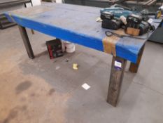 Steel Fabricated Timber topped Workbench (approx.1995 x 1000)