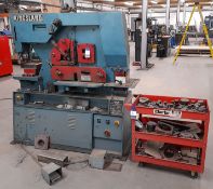 Kingsland 70XS Hydraulic Metalworker Serial Number 53179E with Tooling to trolley