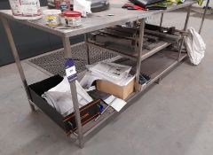 Stainless Steel Bench 2.5m