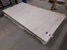 3 x Stainless steel plates to pallet, to include: Stainless Steel Plate 304L - 2500 x 1250 x 20mm,