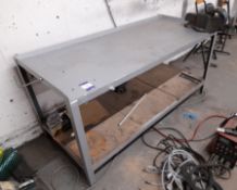 Steel Bench with Vice 1.9m