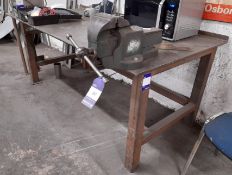Steel Bench with Vice 2m
