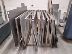 Stainless Steel Sheet Metal Storage Rack - (Contents not included – separately lotted, as lot 116)