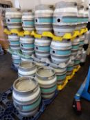 Circa 350 firkins and 50 Pins branded and painted Framework Brewery. (includes kegs off site) The