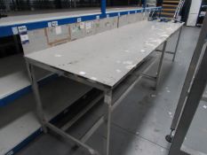 2 warehouse picking tables