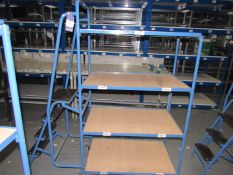 Fetra 4 tier warehouse trolly