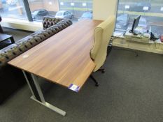Single person workstation, with 4 drawer pedestal and operators chair, to first floor office