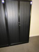 Realspace Pro metal twin door tambour fronted cabinet (Approx. 1000 x 450 x 2000)