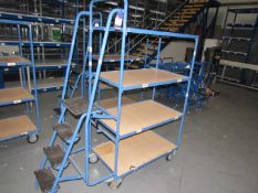 Fetra 4 tier warehouse trolly