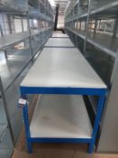 3 Various warehouse picking tables 6ft x 2ft 6’