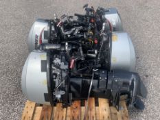 Qty 4 Mariner 25Hp Outboard Motors: Ex Mod Used