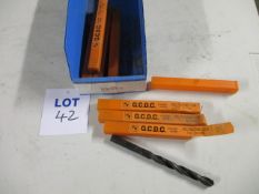 HSS Straight Shank Oil Feed Chipbreaker Drills (Unused)