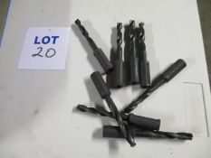 HSS Straight Shank Oil Feed Chipbreaker Drills (Unused)