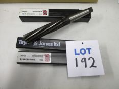 HSS Morse Taper Shank Machine Reamers (UK Manufacture, Unused)