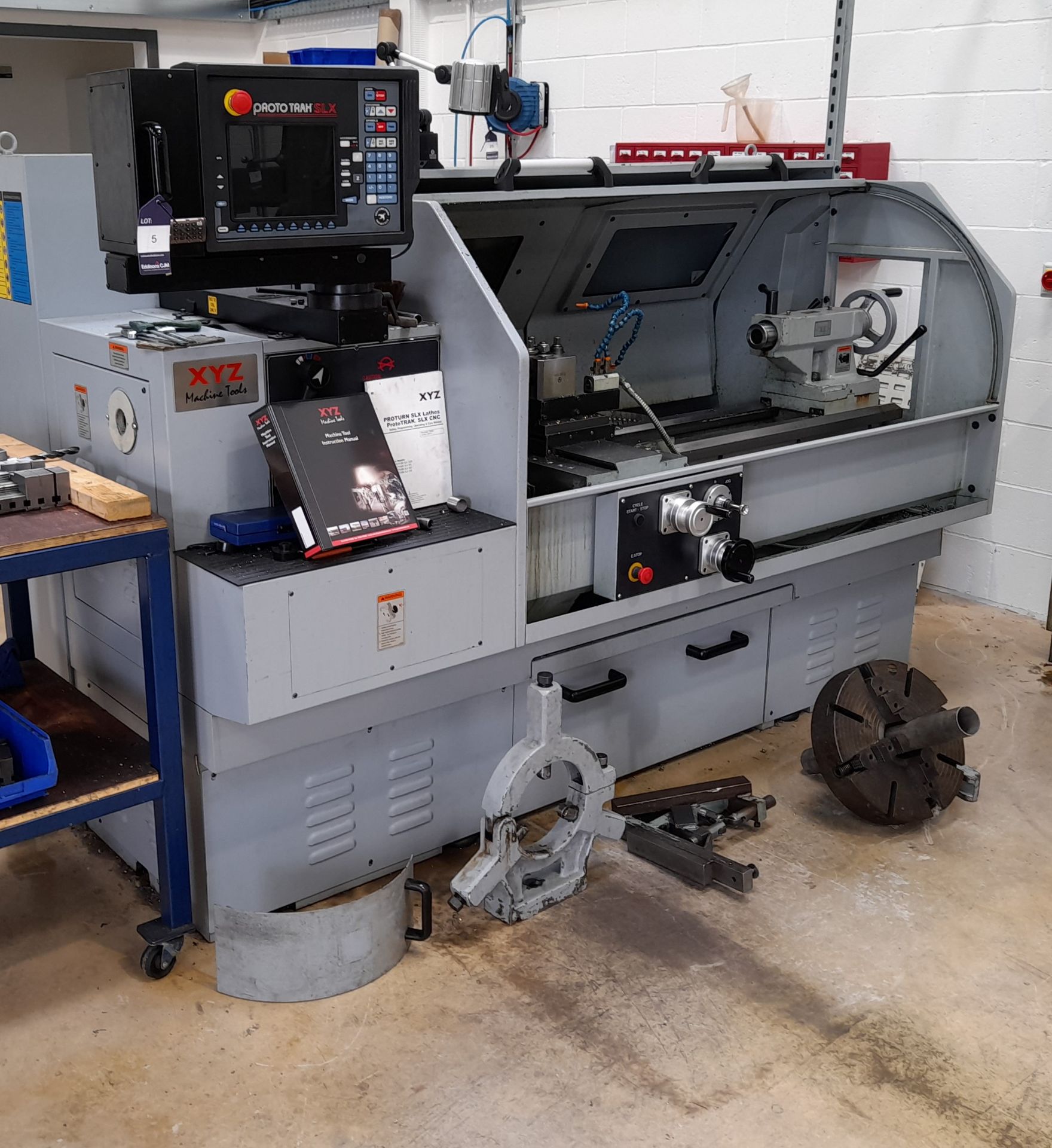 XYZ Prototrak SLX CNC Lathe, model SLX 425 x 1.25m