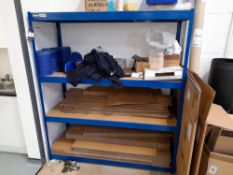 5 Clarke 4-shelf Storage Units with contents as lotted