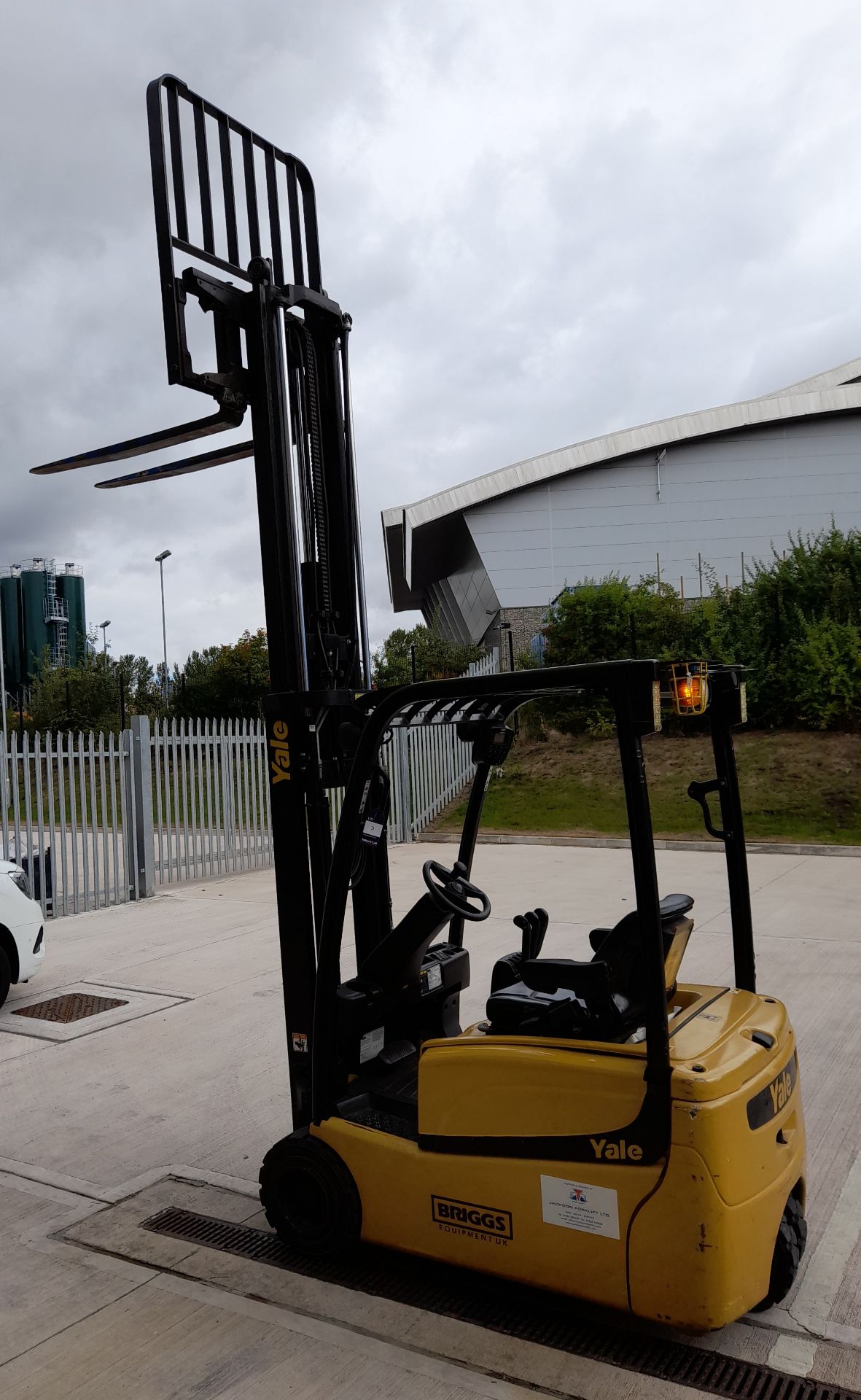 Yale ERP18VT MWBF2080 1.8tonne capacity Electric Forklift Truck, serial number G807B02410H (2010), - Image 11 of 17