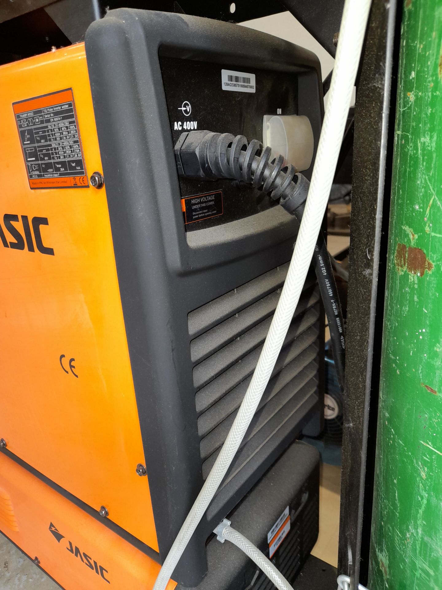 Jasic Tig400P Tig Welder, serial number EN 60974-1, gas bottle not included - Image 4 of 5