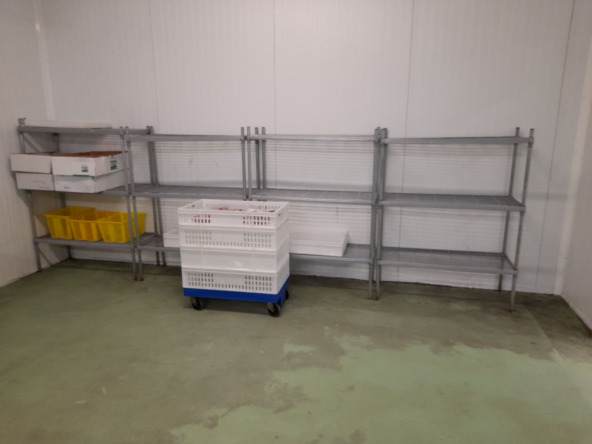 8 x stainless steel mesh racks 1300mm x 1050mm (located chill room 2) (only available for removal