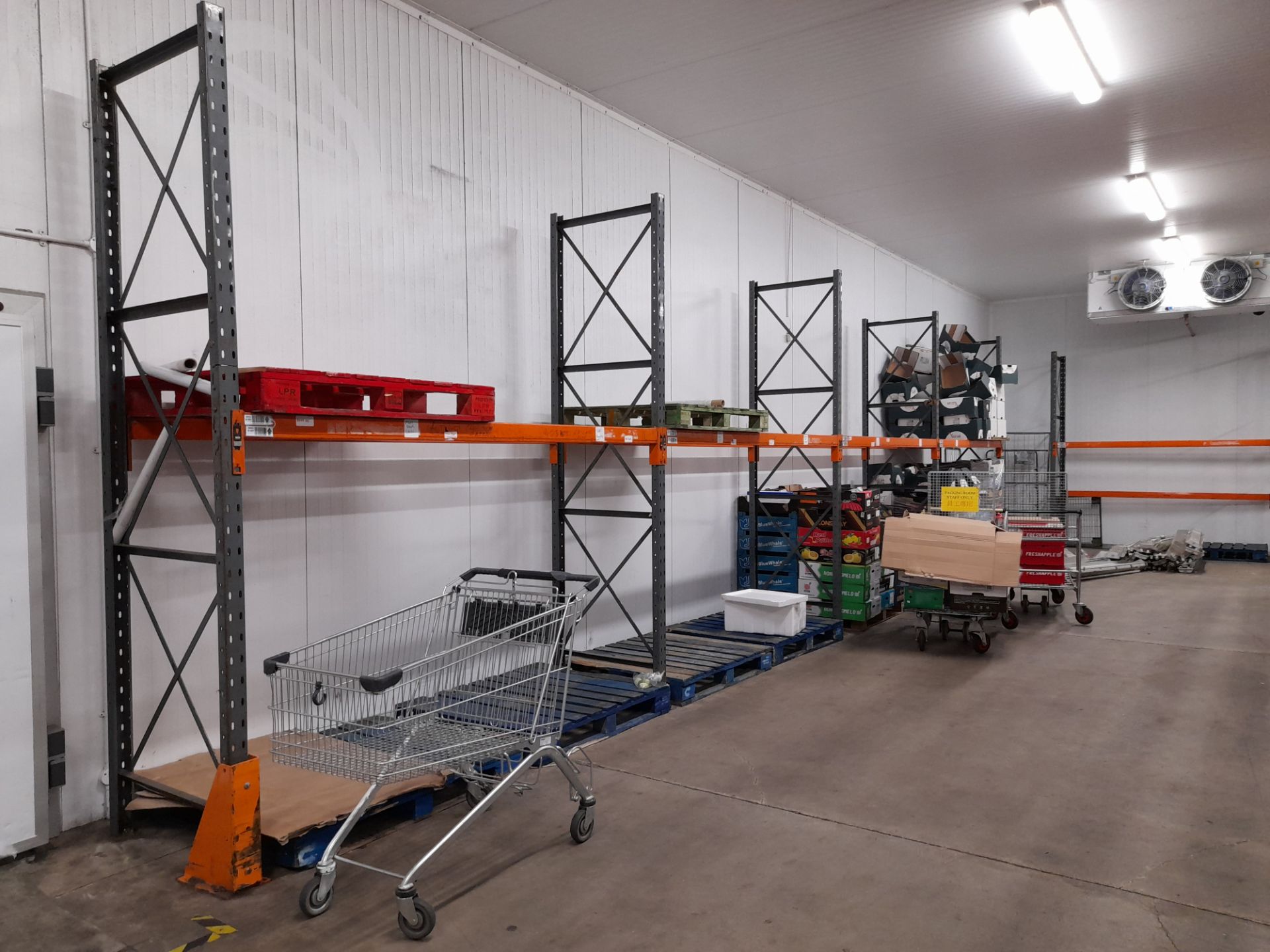 22 Bays of various 3m high pallet racking (Room 8 – Chill room – please note that you may be - Image 3 of 4