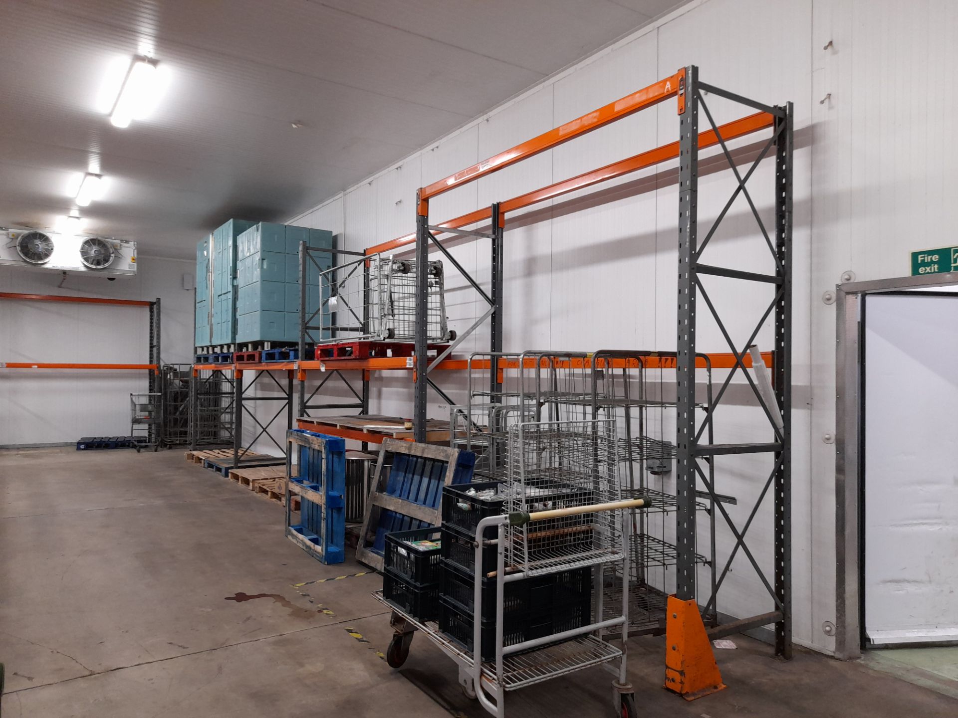 22 Bays of various 3m high pallet racking (Room 8 – Chill room – please note that you may be - Image 2 of 4