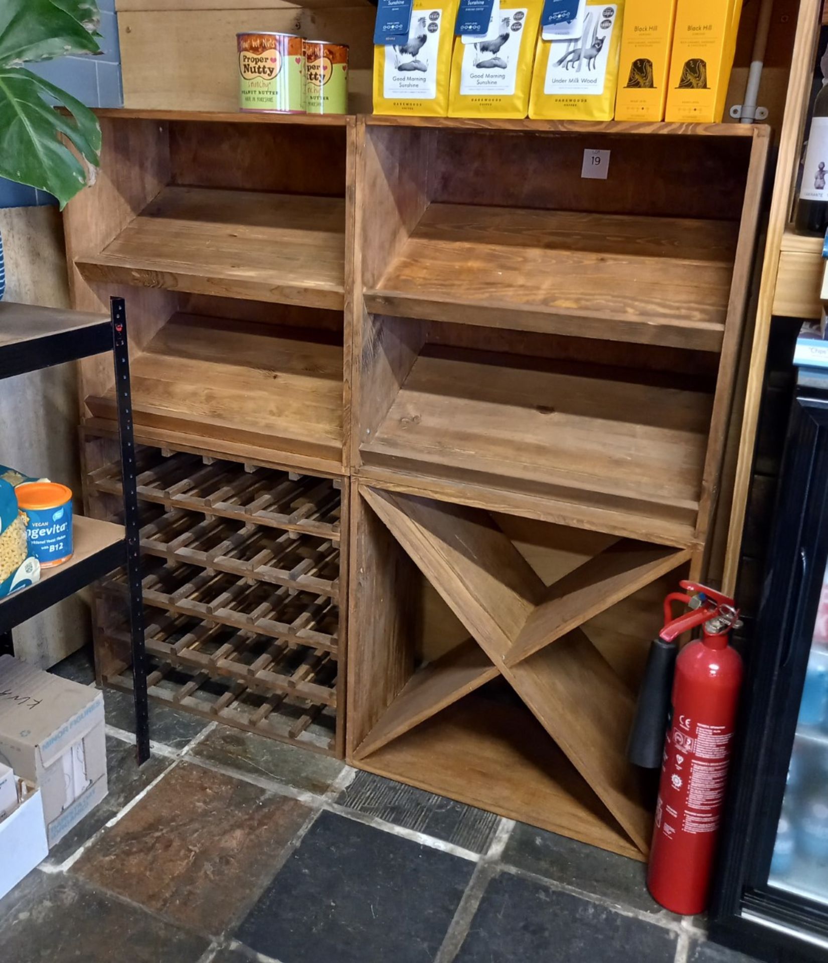 4 Section Modular Wine Bottle Storage Unit 1200 x 1200mm