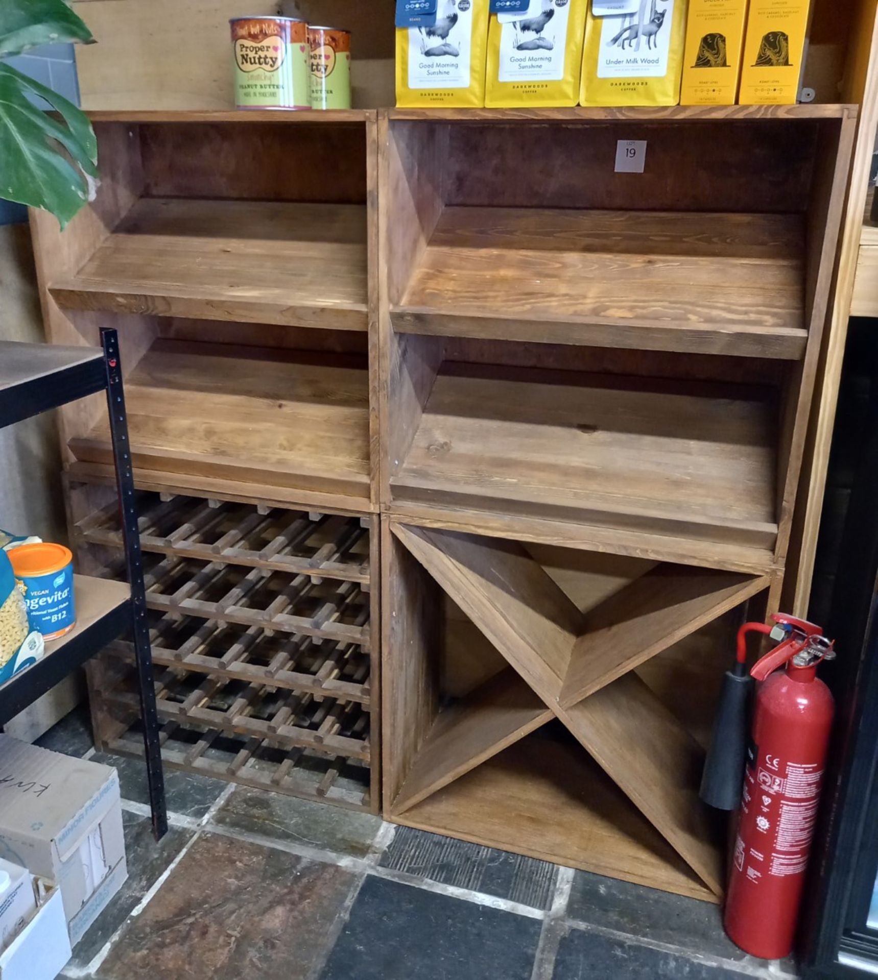 4 Section Modular Wine Bottle Storage Unit 1200 x 1200mm - Image 2 of 4