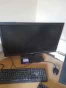 Quantity of Approx. 10 Various Flat Screen Monitors Without Power Leads