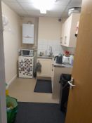 Kitchen Sundries to Include Whirlpool Larder Fridge, Cookworks 700w Microwave, Salter 2 Slice Toaste