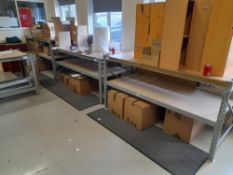 Quantity of Racking to Packing Room. CONTENTS EXCLUDED