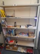 Furniture Contents to Room to Include 3x Desks, 2 Bays of Racking, 1 Office Chair. Excluding Lots 58