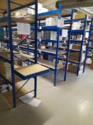 3x 4 Bays of Blue Steel Boltless Modular Racking,