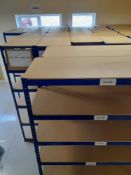 11x 1 Bays of Lightweight Boltless Racking, 1200x4